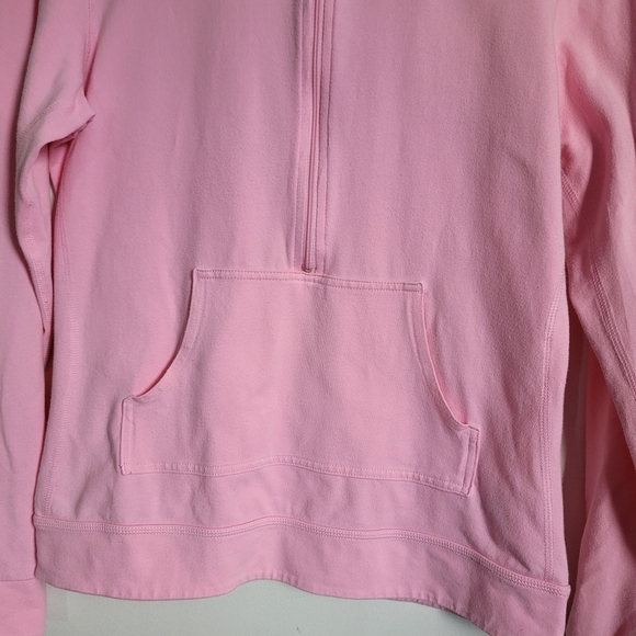 Nike Women’s Sz Med Dri-Fit Pullover Sweatshirt Pink Half Zip Front with Pocket - Picture 3 of 11